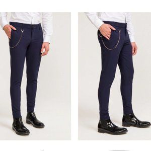 NWT Ron Tomson Lightweight TAILORED TROUSER NAVY: Size  3XL